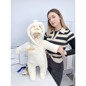 Утеплённый комбинезон "Золотая корона" + шапочка